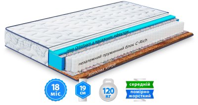 Матрас Largo POCKET COCOS NEW / ПОКЕТ КОКОС НЬЮ